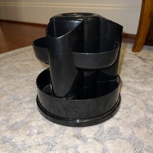 Black Desktop Rotating Organization Storage